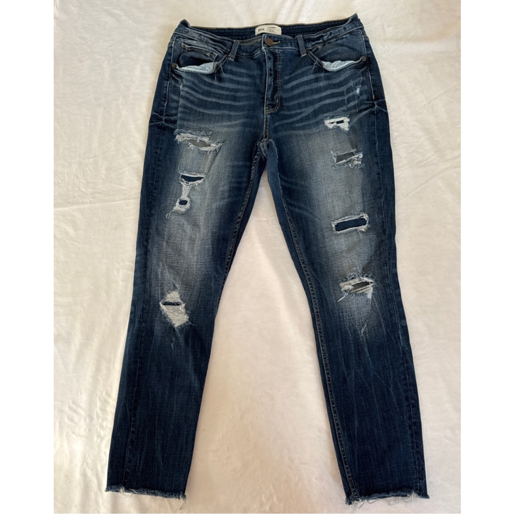 Women's BKE Gabby Curvy Fit High Rise Ankle Skinny Jeans Blue 31